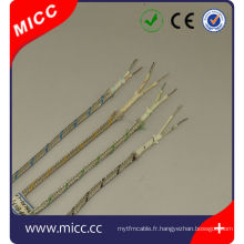 Type J-FG / SSB-2x0.65mm, fil de compensation de thermocouple de type J Iron Constantan